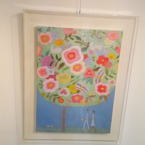 사랑과 행복을 이야기하는 김정숙 - 둘이걸어요 거실액자, 병원그림, 주방인테리어, 그림액자