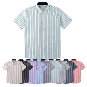 다운컬러 남자 와이셔츠 반팔 남방 빅사이즈 95-130