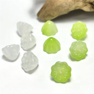 연꽃 연봉 아크릴 비즈