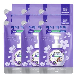 아이깨끗해 핸드워시 퍼플 200ml 리필 X 6개