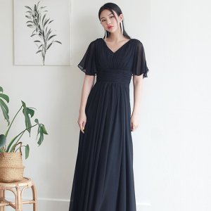 블랙 여신 롱드레스 (S-8XL코르셋,지퍼) 빅사이즈 파티 연주회 2부 피로연 합창복 콩쿨