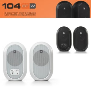 JBL 104BT 모니터스피커 블루투스 지원 1조(2통) 게이밍 유튜버 개인방송 홈레코딩