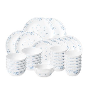 코렐 프로빈셜블루 한국형 10인 34P 원형 홈세트 / 그릇 식기세트 예쁜접시 신혼부부 혼수 결혼 집들이 선물