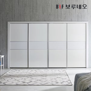 보루네오 300cm 로망 슬라이딩 붙박이장 미닫이 거실 안방 맞춤시공 제작 슬라이드 10자