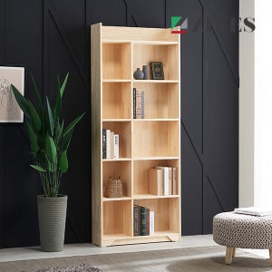 [지베스] 로우나비 미송 원목 6단 책장 800 (일반형)