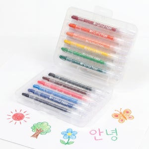 마이리틀타이거 미니 색연필 12색 미술용품 미술놀이 어린이집 준비물