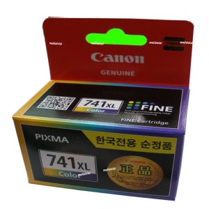 캐논 PIXMA GM4092 무한 복합기 정품 칼라 잉크 카트리지 CL-741XL