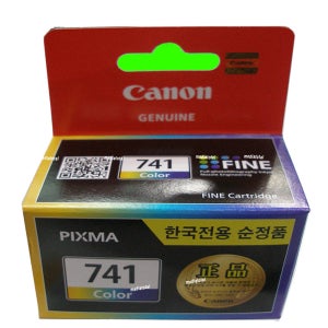 캐논 PIXMA GM4092 무한 복합기 정품 칼라 잉크 카트리지 CL-741