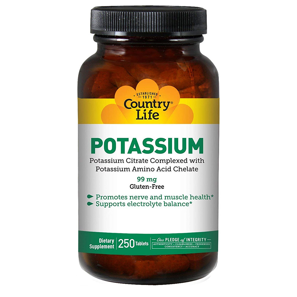 [Country Life Potassium 99mg] 컨트리라이프 포타슘 99mg 250정