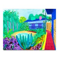 DavidHockney 팝아트 데이비드 호크니 가든 Garden 거실 아트 액자