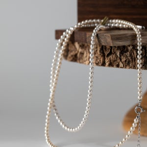 [17피카소] 미니 진주 커스텀 목걸이 (3mm 4mm / 20컬러) Mini Color Pearl Necklace