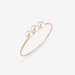 14k 스팟펄 스와진주 반지