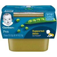 Gerber 거버 1단계 이유식 완두콩 퓨레 2개입 113g 8팩