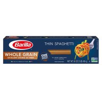 Barilla Whole Grain Pasta Thin Spaghetti Noodles 홀 그레인 파스타 씬 스파게티 면 16oz(454g) 4팩