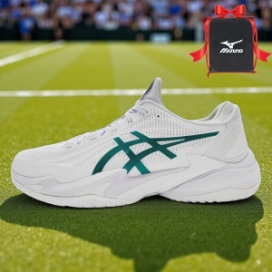 아식스 코트 FF3 노박 테니스화 화이트 핏치그린 올코트