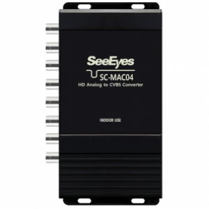 AHD TVI CVI CVBS(SD) HD to 아날로그 4채널 컨버터 SC-MAC04
