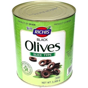 동서 리치스 슬라이스 블랙올리브 3kg 올리브 통조림