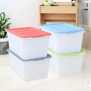 화이트블럭 장난감 수납 정리 리빙박스 56L 4개