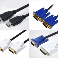 무료 배송 HDMI/RGB/VGA/DVI 듀얼 모니터 케이블 연장/변환