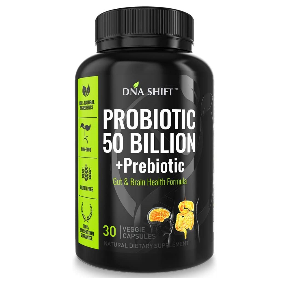 DNA SHIFT 디엔에이쉬프트 50빌리언 프로<b>바이오틱</b> 프리<b>바이오틱</b> 거트 <b>브레인</b> 헬스 포뮬라 30 비건 캡슐