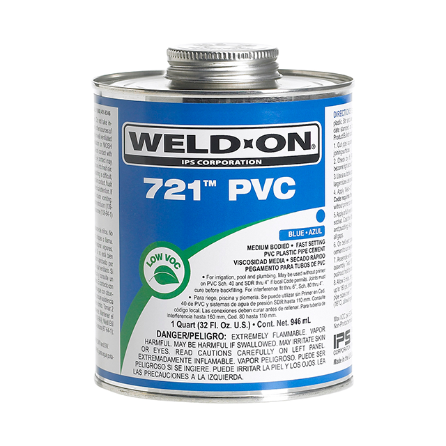 미국산 웰드온 PVC 용해성접착제 721 블루, 1000g, 1개