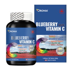 블루베리맛 비타민C 500 리포좀 츄어블 180정 블루베리분말 리조포말 비타민