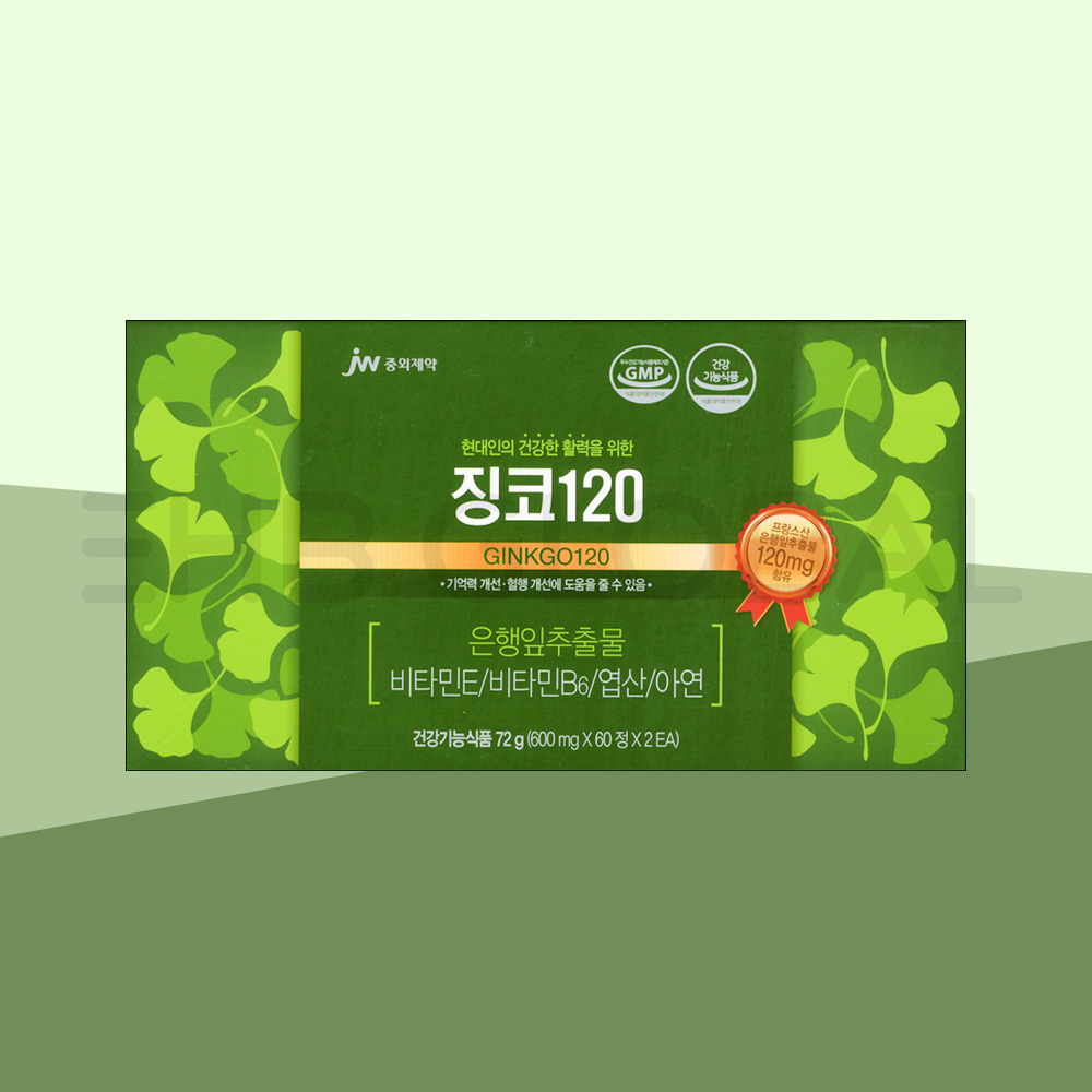 중외제약 징코 120 구 징코240 <b>은행잎</b> 추출물