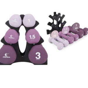 아이워너 네오프렌 11kg 삼각헤드 홈트 아령 덤벨 세트