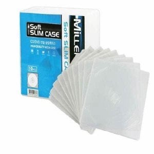 밀레니엄 소프트 슬림 케이스 10p(투명 10장) CD/DVD 연질케이스