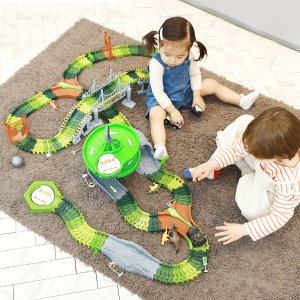 해피플레이 공룡대탐험 디럭스 어린이 자동차 미니카 트랙 장난감