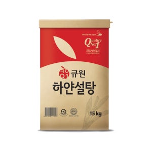 큐원 하얀설탕 15kg / 백설탕