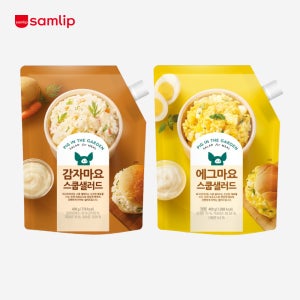 피그인더가든 대용량 스쿱샐러드 2봉 (에그마요400g+감자마요400g)