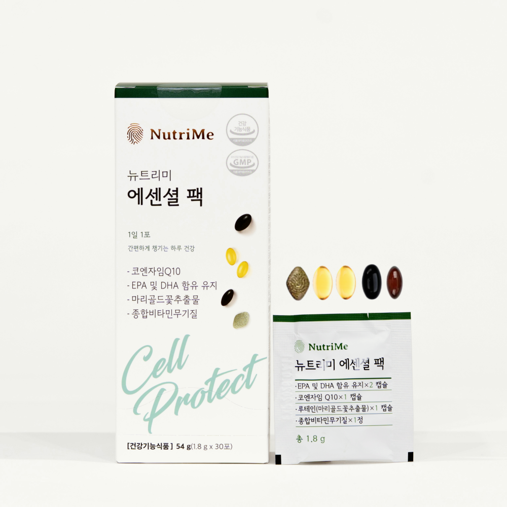 뉴트리미 에센셜팩 올인원 멀티팩 <b>종합</b> 이뮨 멀티 비타민 미네랄 한포<b>영양제</b> 30포, 1개