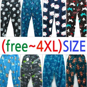 초대형 빅사이즈 수면바지 특대잠옷 남성 여성 프리-4XL 왕특대 커플 파자마 밍크