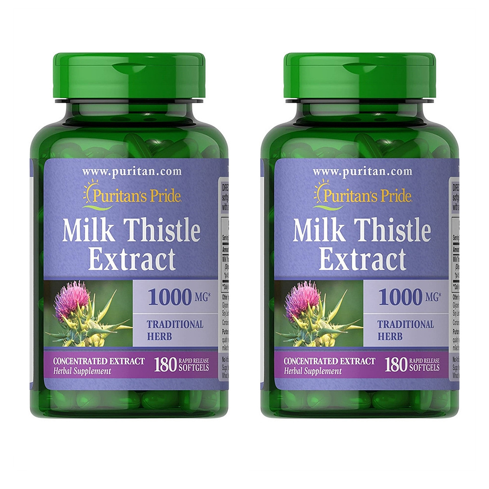 Puritans Pride 퓨리탄프라이드 밀크씨슬 추출물 <b>실리마린</b> 180 개 2팩
