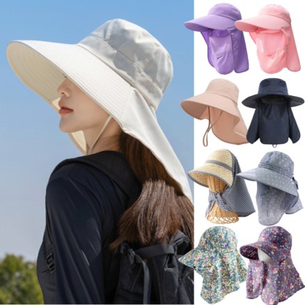 썬캡 자외선 햇빛 차단 모자 썬바이저 챙넓은 햇볕가리개 물놀이 플랩캡 밭일 농사 창 모자