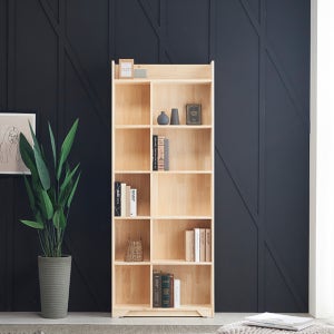 인테리어 거실책장 원목책장 전면책장 6단 800