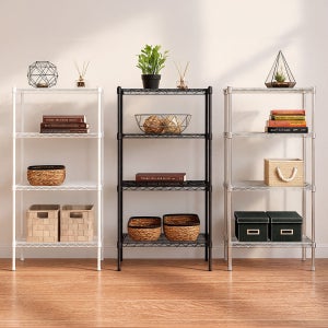 이지라이프 이동식 메탈랙 틈새 철제 선반 수납장 진열대 450 미니 4단