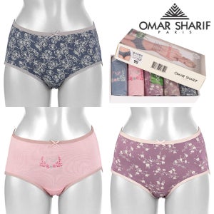오마샤리프 천연섬유 스프링뱀부 여성맥시 5매 요일팬티 7020