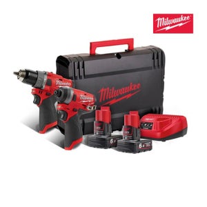 밀워키 브러쉬리스 충전콤보세트 / M12 FPP2A-602X (M12 FPD, M12 FID)