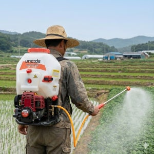 엔진분무기 고압 농약살포기 4행정 25L 농업용 자동 압축 분사기 UN-1801W