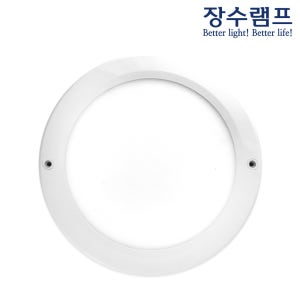 장수램프 현관센서등 LED 엣지 원형 직부등 20W 주광색 복도,베란다 슬림