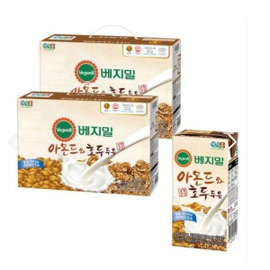 베지밀 아몬드와 호두 두유 190ml x48팩