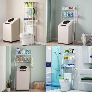 당일배송 다용도 공간활용 철재선반 화장실 베란다 다용도실 수납정리 간편조립 2단3단진열대