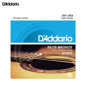다다리오 어쿠스틱기타 스트링 EZ910 통기타 기타줄 011-052