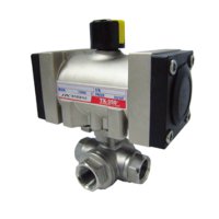 엑츄에이터 밸브(TX350-3WAY 시리즈)Air Operating Ball Valve(Reduce Bore)10㎏/㎠. SCREW