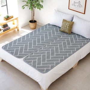 제로벨 3D매쉬 헤링본 1인용 쿨매트 침대용 욕창방지 여름 통풍 매트