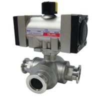 엑츄에이터 밸브 (TX350-NW-3WAY 시리즈)AIR Operating NW Type Ball Valve