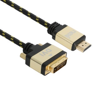넥시 4K HDMI2.0 to DVI 듀얼링크타입 모니터 빔프로젝터 케이블 1M
