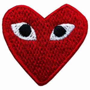 와펜 B392 - 레드 하트 마크 패치 와펜